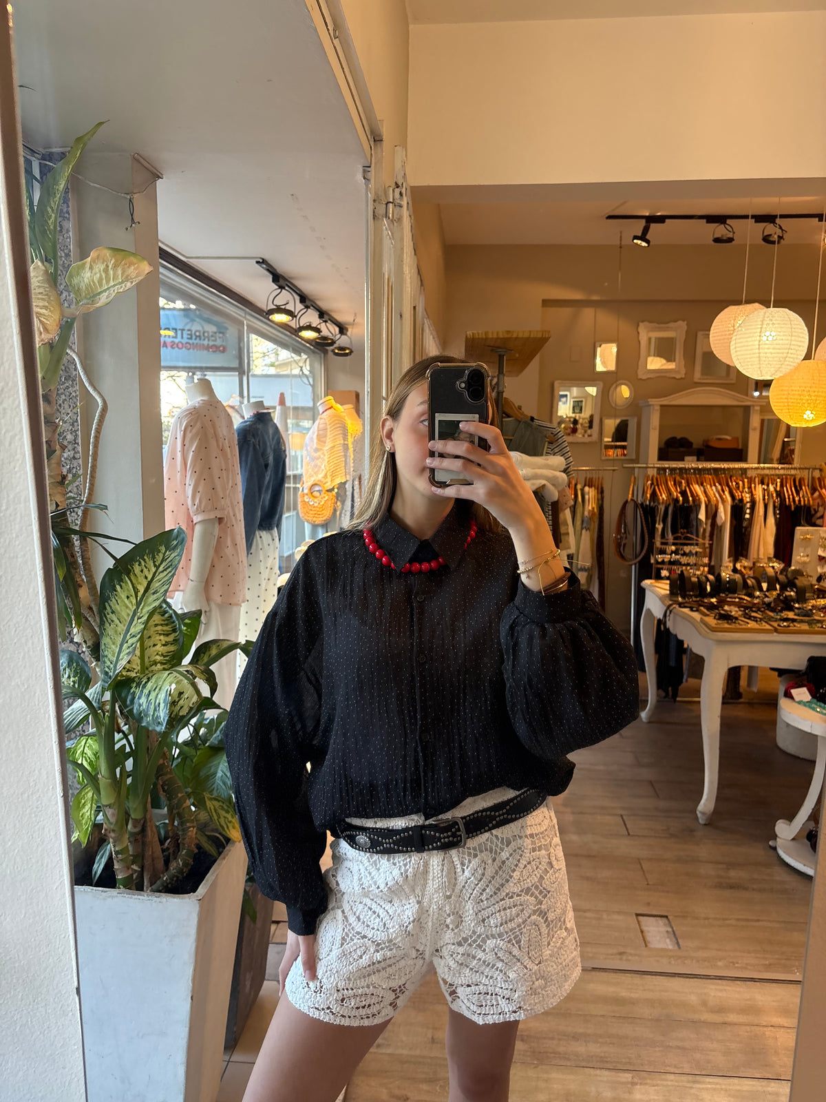 Camisa Lunares Mini