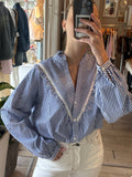 Camisa Rayada azul