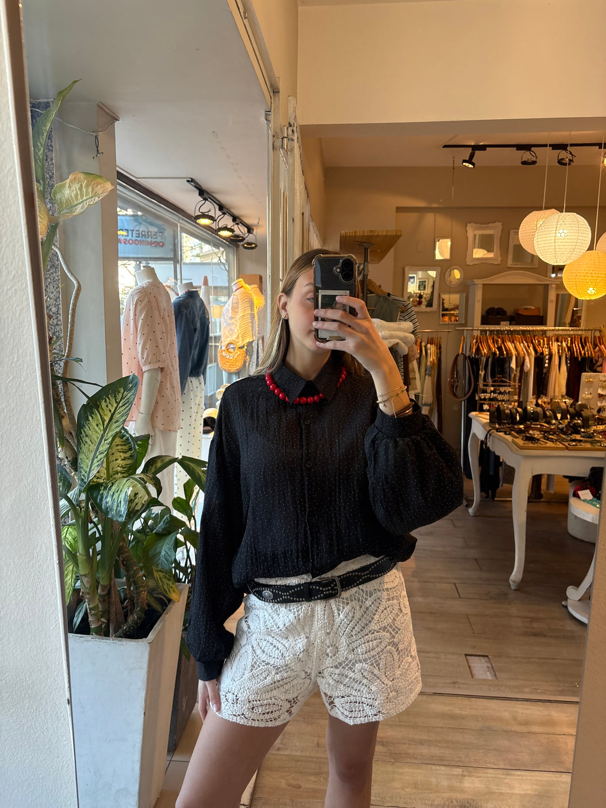 Camisa Lunares Mini