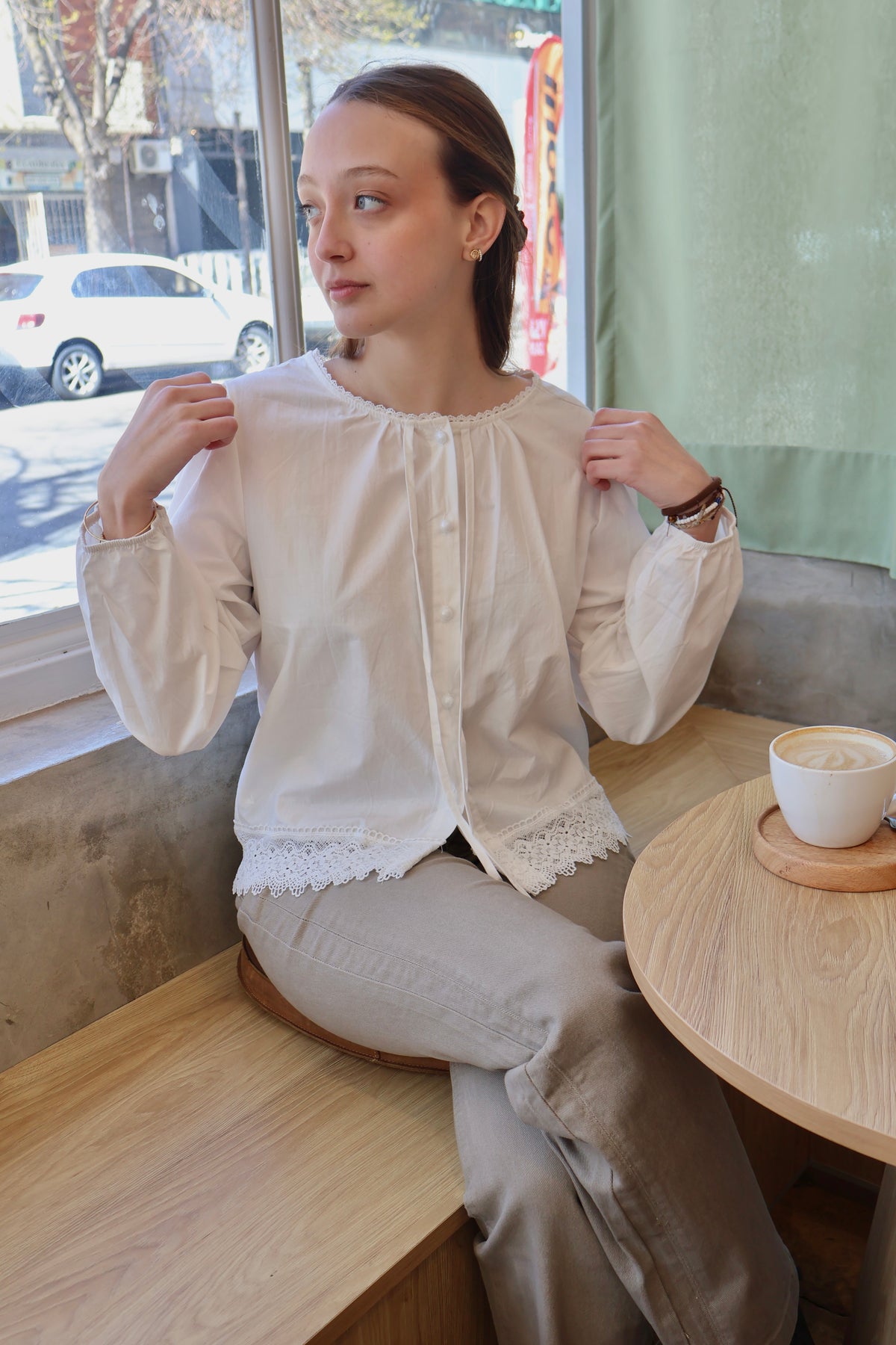 Camisa Rome encaje