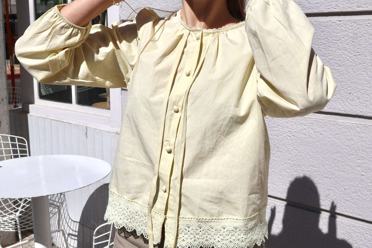 Camisa Rome encaje