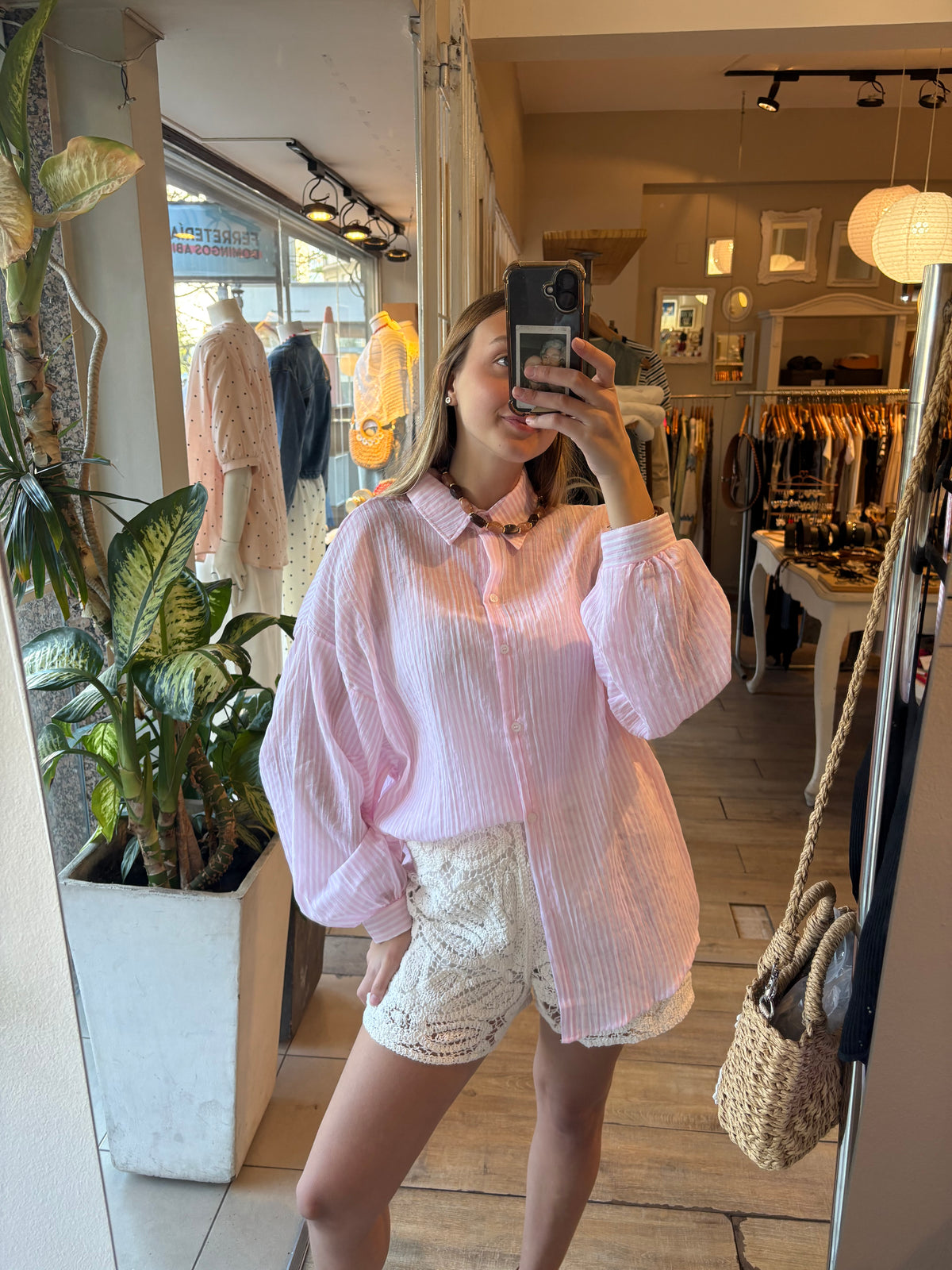 Camisa Lino Rayada