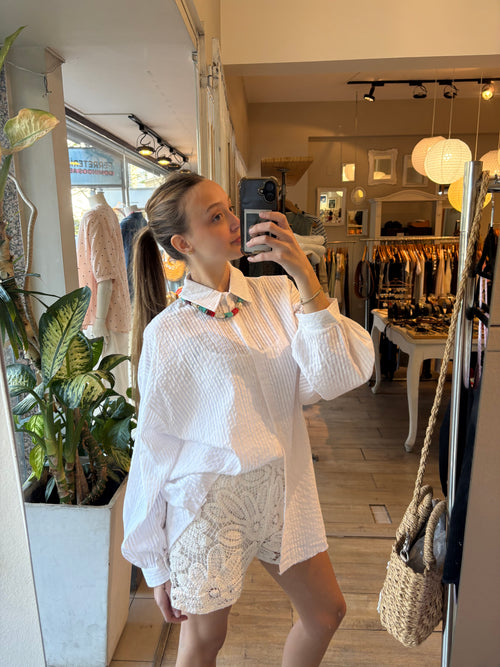 Camisa Lino Rayada