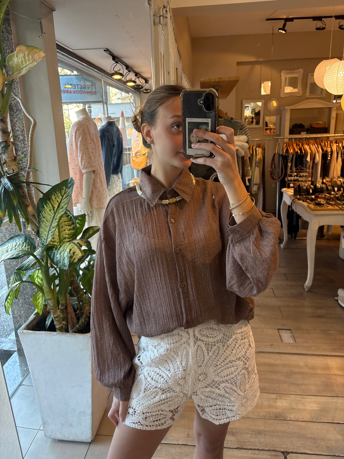Camisa Lunares Mini