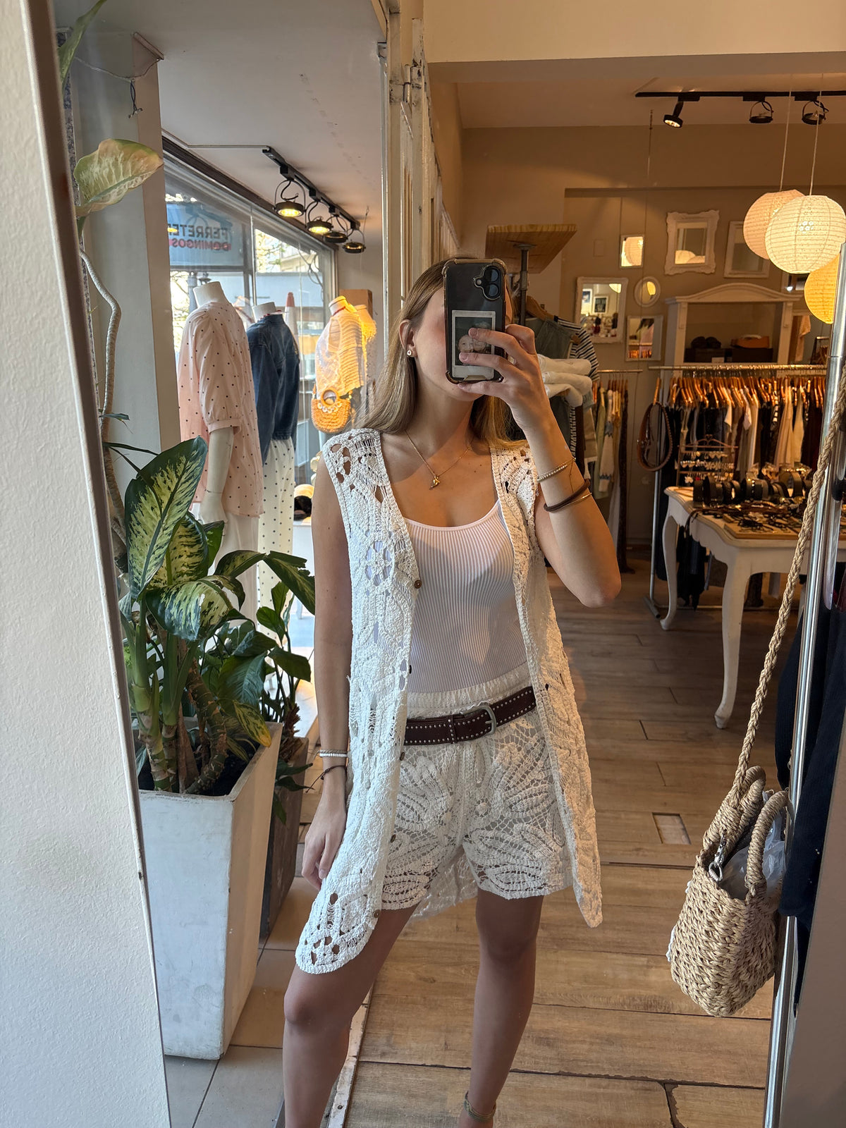 Saco Crochet Largo