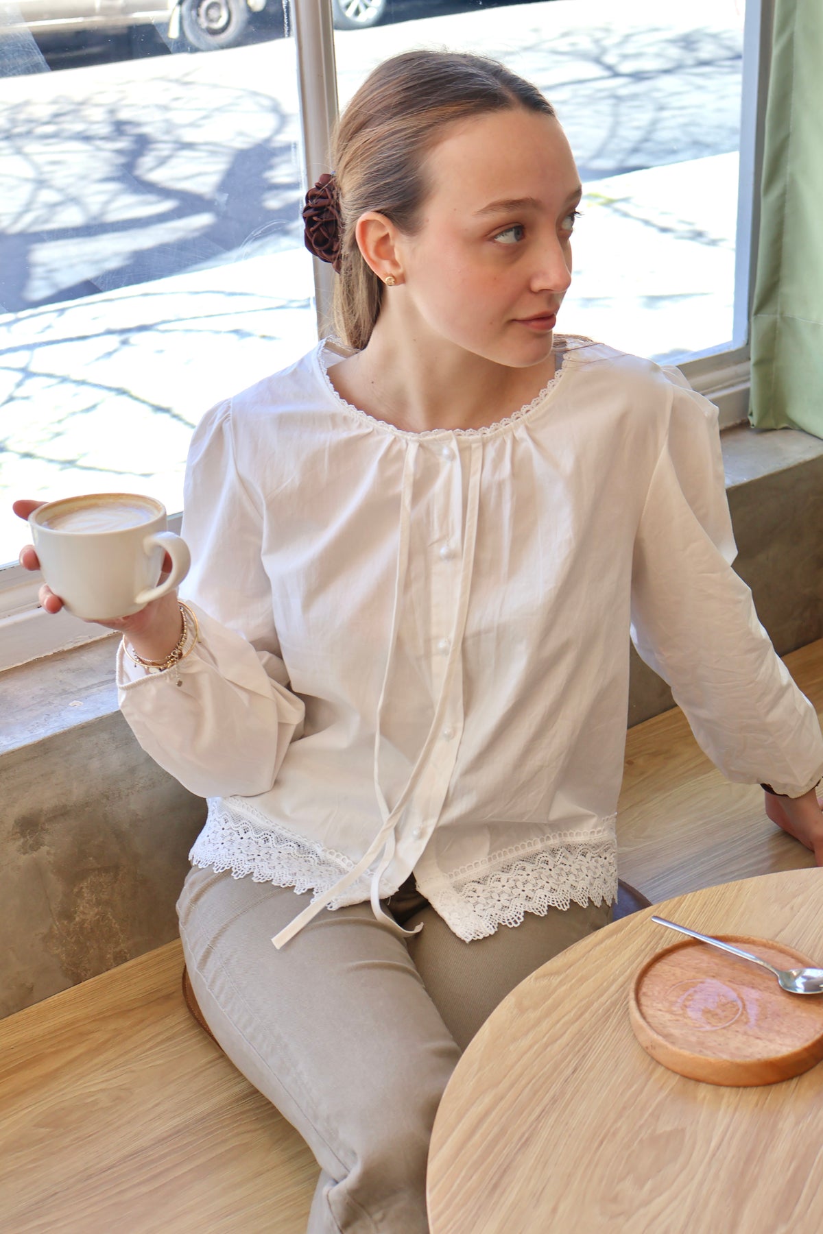 Camisa Rome encaje