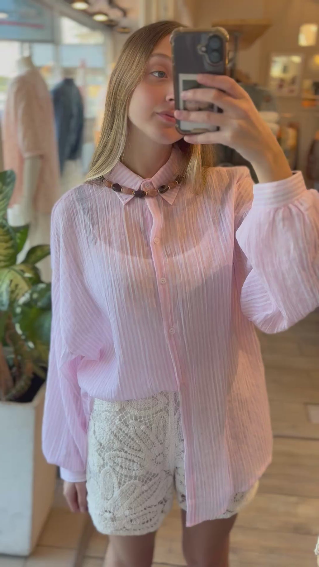 Camisa Lino Rayada