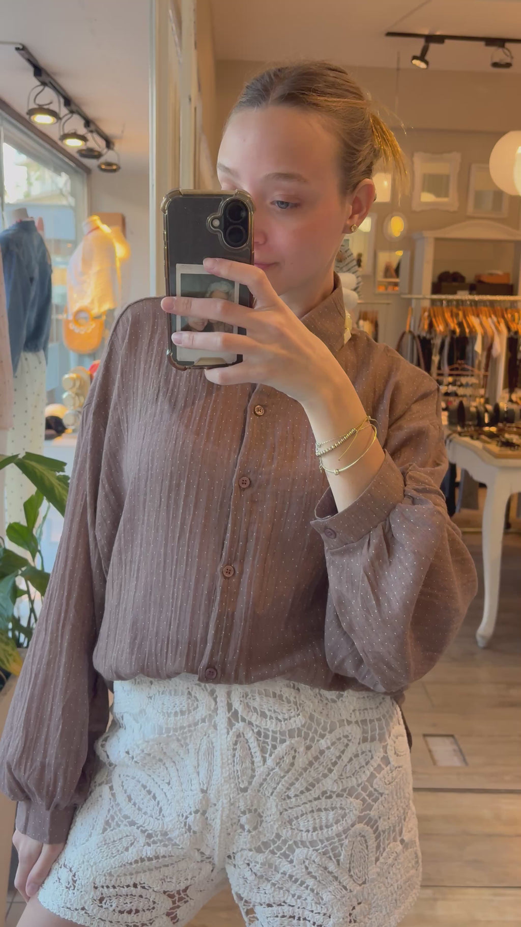 Camisa Lunares Mini