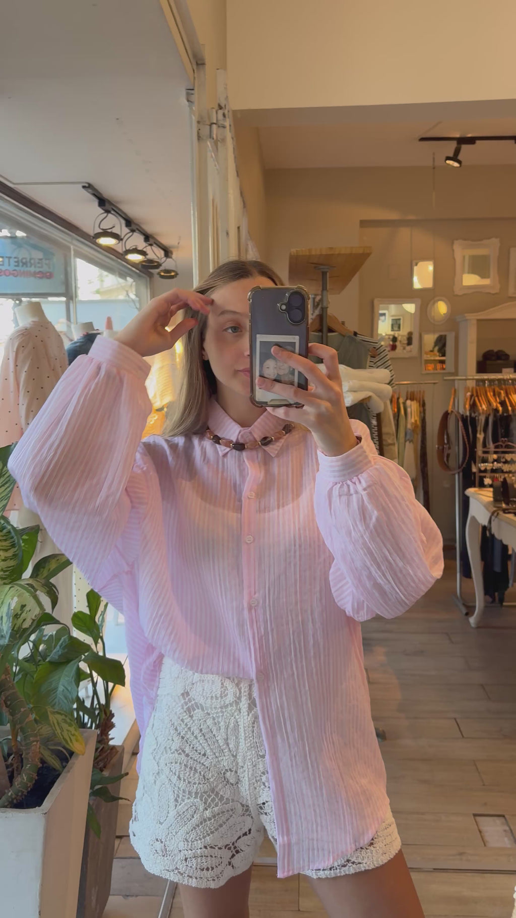Camisa Lino Rayada