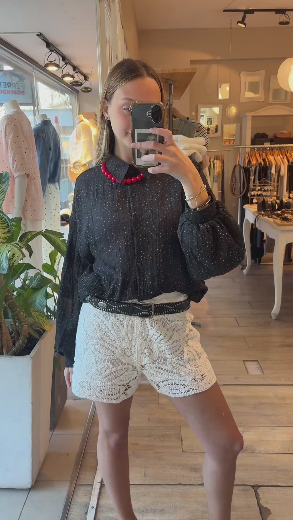 Camisa Lunares Mini